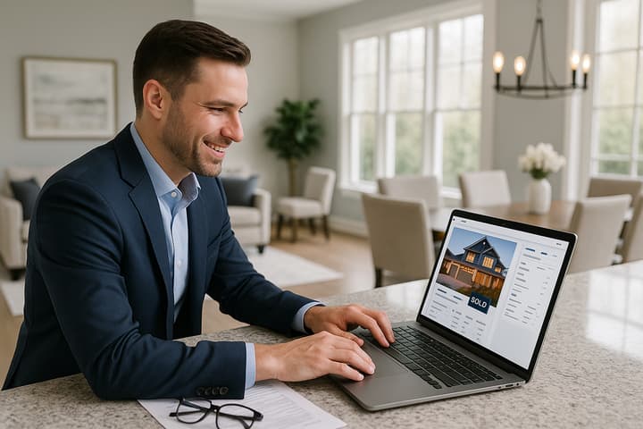 Real estate infographic – home data display