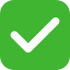 Green checkmark square icon